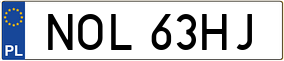Truck License Plate